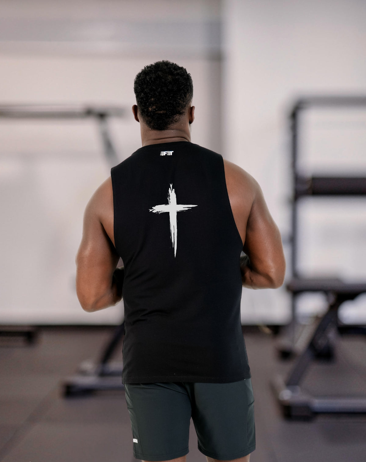 Men's Christian Gym Cross Tank - Closed Chest